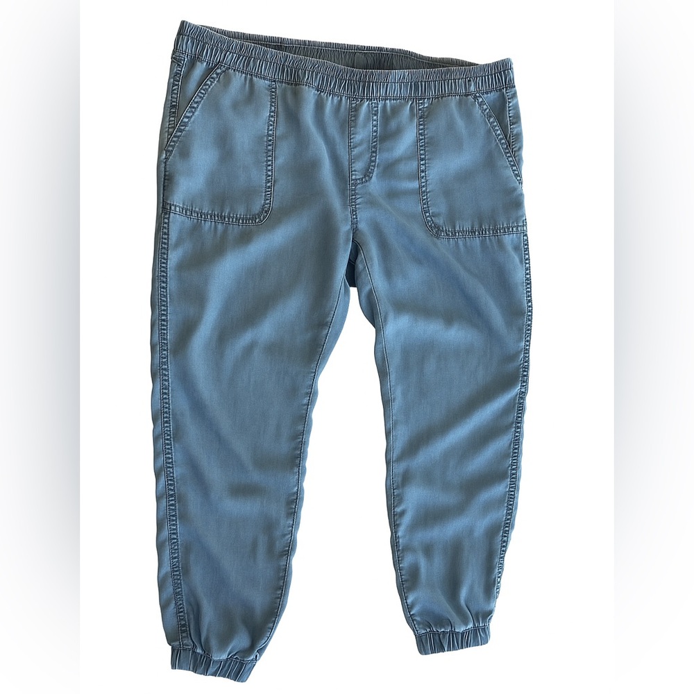 Prana Blue Tencel Ankle Jogger Jeans